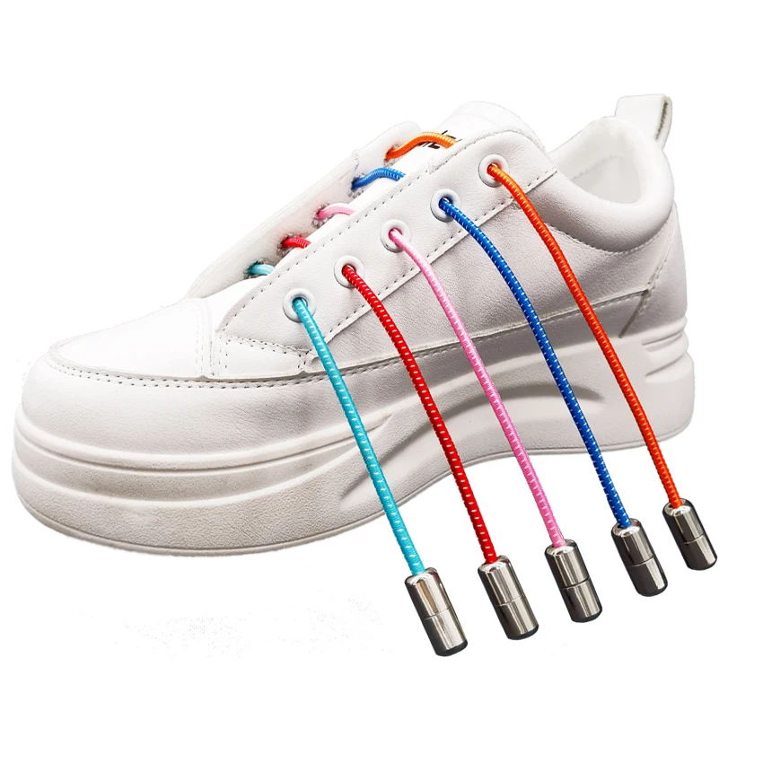

Fashion Colorful Tie Free Shoe Lace Lazy Trendy Shoelaces Elastic Multicolour Shoelace