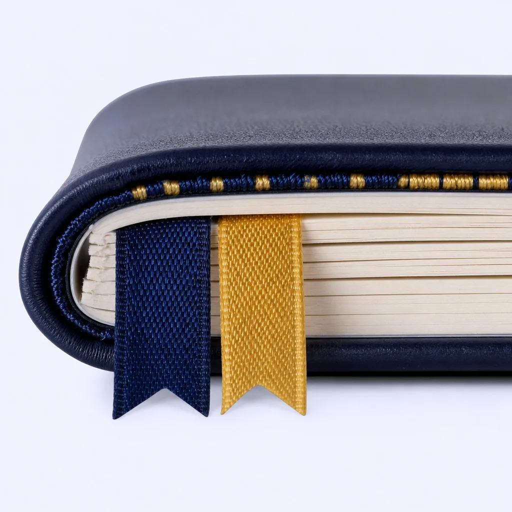 Corporate Milestone Notebook - Dual Ribbon Binding