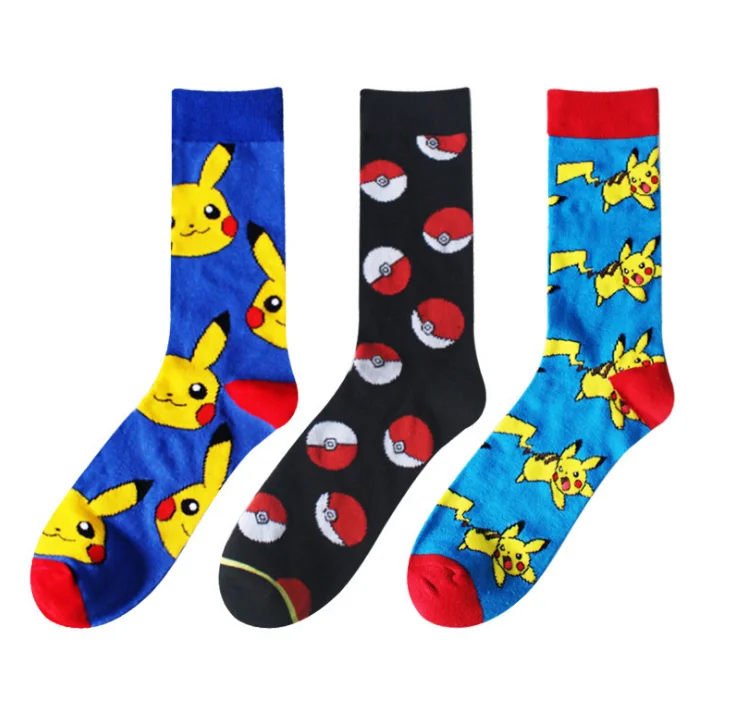 Ufogift Apan Anime Pokemon Sports Socks Pikachu Poke Ball Lovers Knee ...