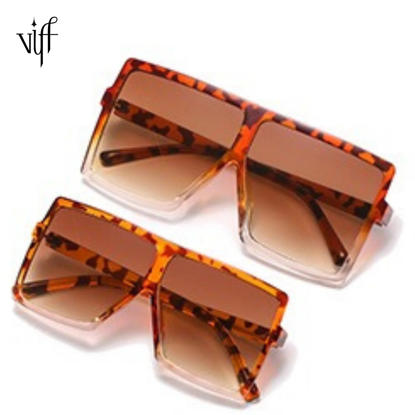 

VIFF HP20427 Multi Color Shades Hot Seller Gafas Del Sol Big Square Glasses Mommy Me Sunglasses 2021