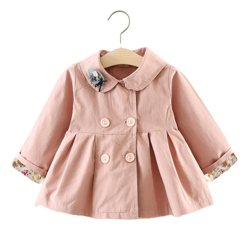 

kids girls cotton long sleeves coat high quality baby clothes kids jacket winter girls coats