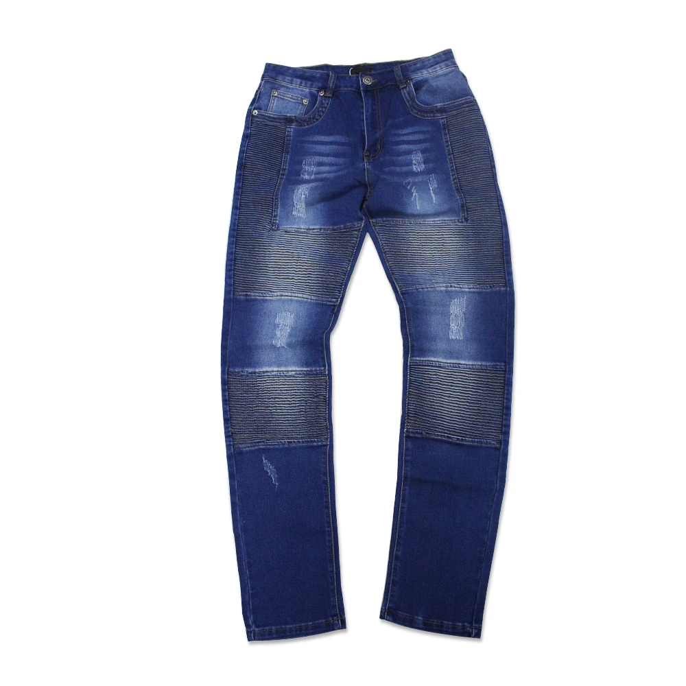 

Fancy man smocking style straight fit denim pants and jeans