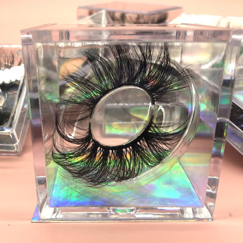 

2021 3D Real Mink Eyelashes Vendor Wholesale Top Quality Super Natural Eyelashes Mink Lashes 3D Wholesale 25mm, Natural black