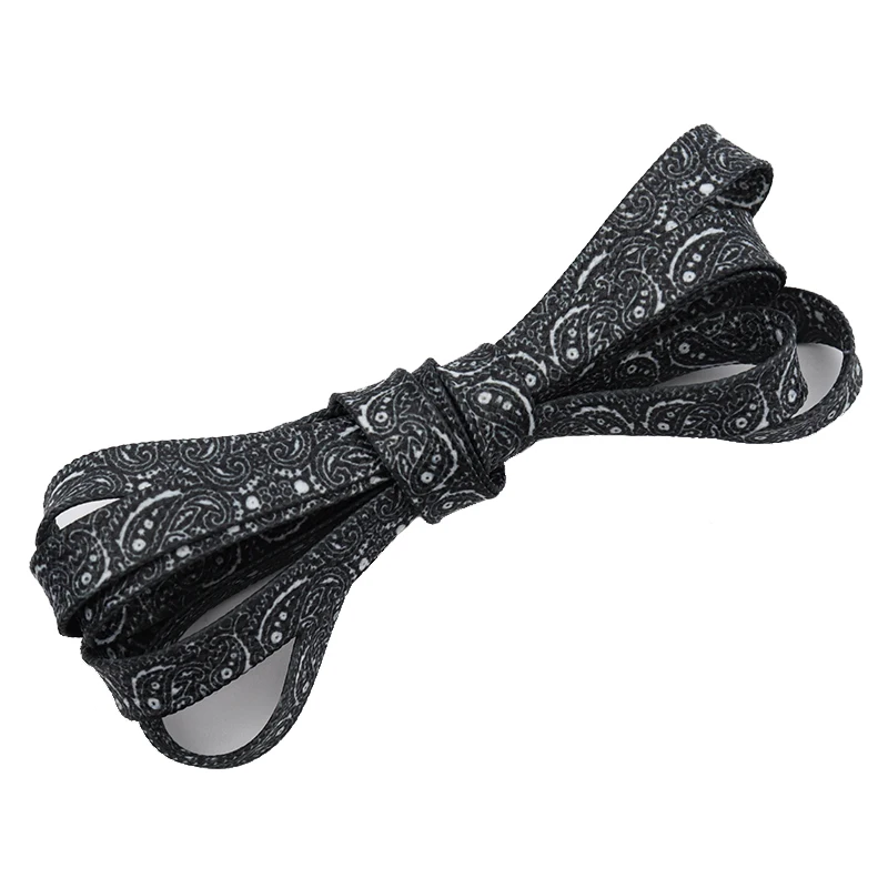 

Weiou Manufacturer Hot Sale Flat polyester cotton Peacock tail pattern Shoelaces for fashionable shoes