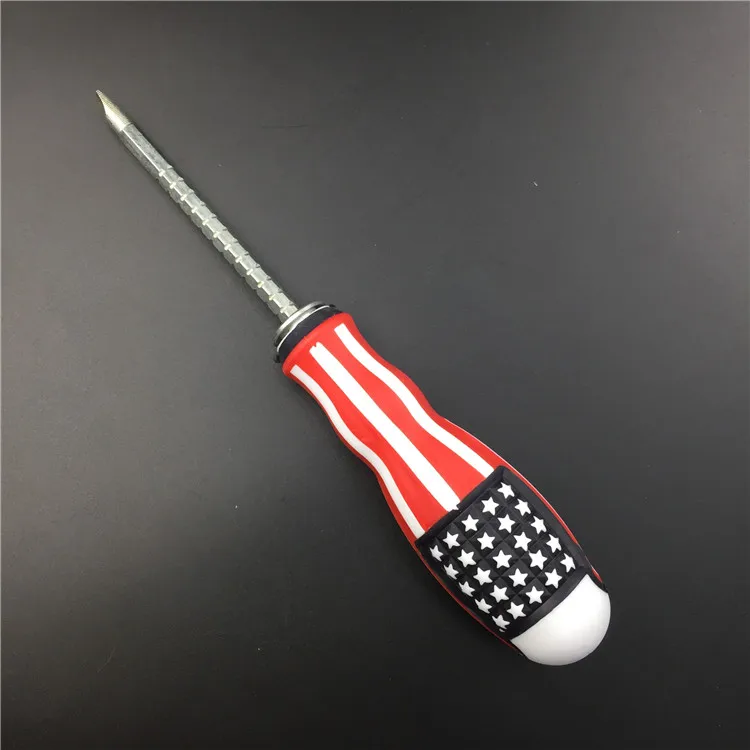 American Flag Screw Driver Double Head Precision Durable Phillips Two Way Screwdriver