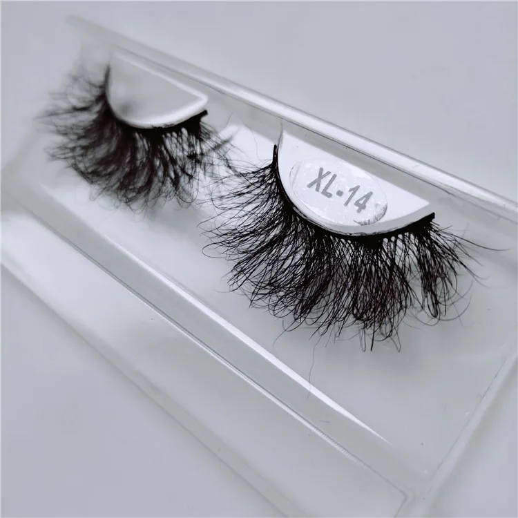 

100% real mink eyelashes vendor 25mm mink fluffy eyelash wholesale