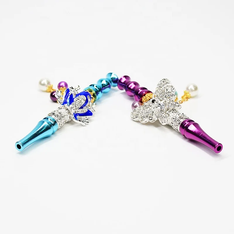 

UKETA hot selling animal design metal Hookah mouthpiece tips shiny bling blunt holder, Customized