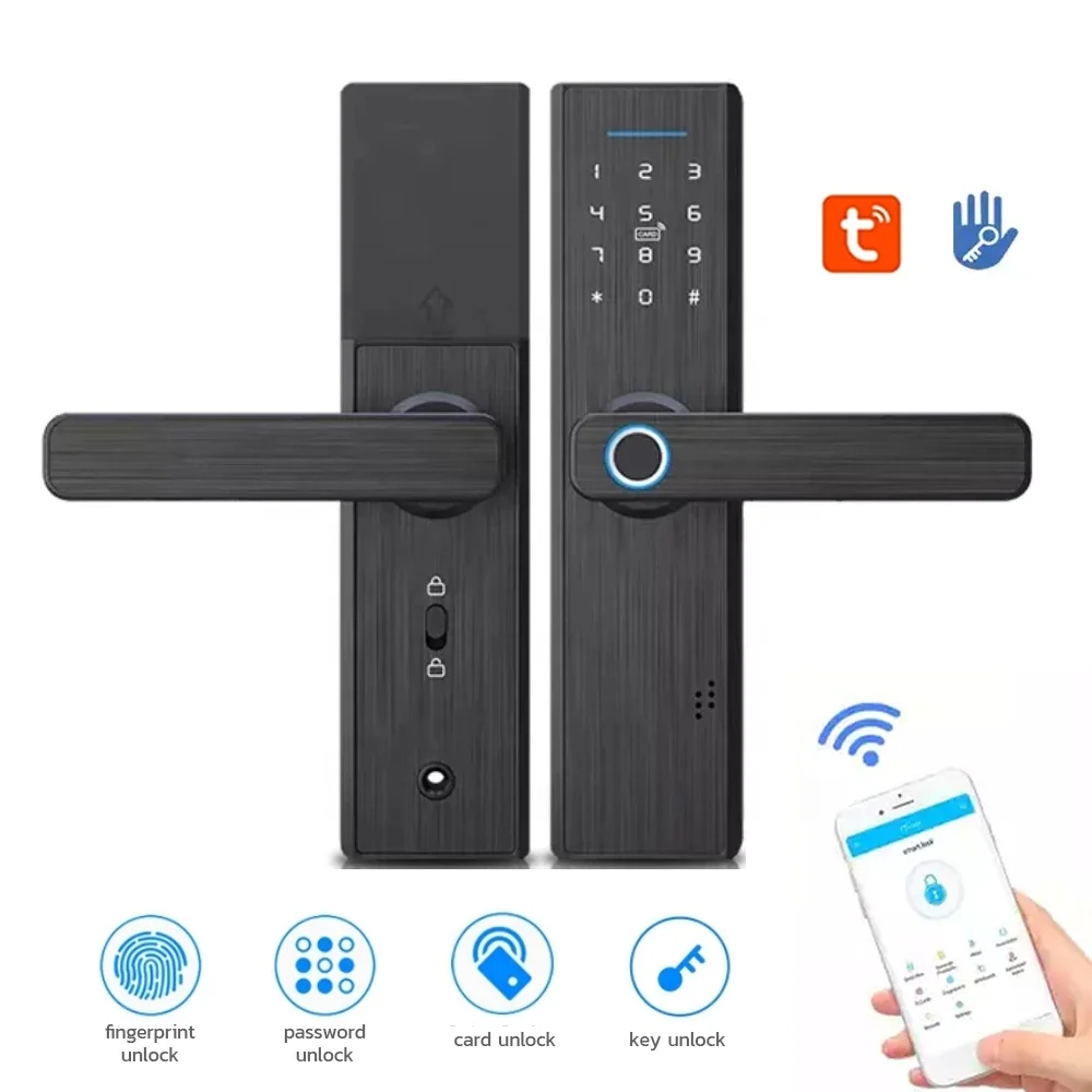 

Zigbee Gateway RFID Tuya IR TTLOCK BLE Wireless Remote Control Card Smart Door Lock For Hotels