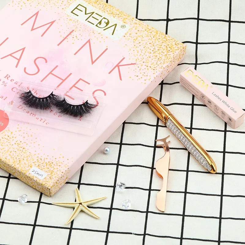 

2021 New hot sale super long 5d 25mm eyelash cruelty free 100% real 22mm mink eyelashes vendors
