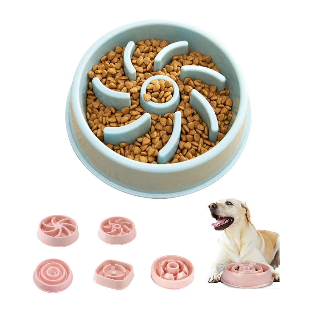 

Pet Supplies Non-Slip Plastic Anti-Choking Pet Slow Eating Dog Pet Slow Feeder Bowl