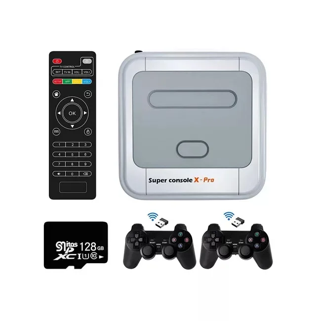

WiFi 4K HD Super Console X Pro 50+ Emulator 50000+ Games Retro Mini TV Box Video PS3 Game Player console For PS1/N64/DC