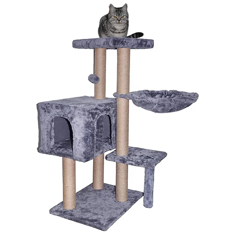 

Pet Supplier big Cat Tree has Scratching Toy with a Ball Activity Centre Cat Tower Furniture, Customized