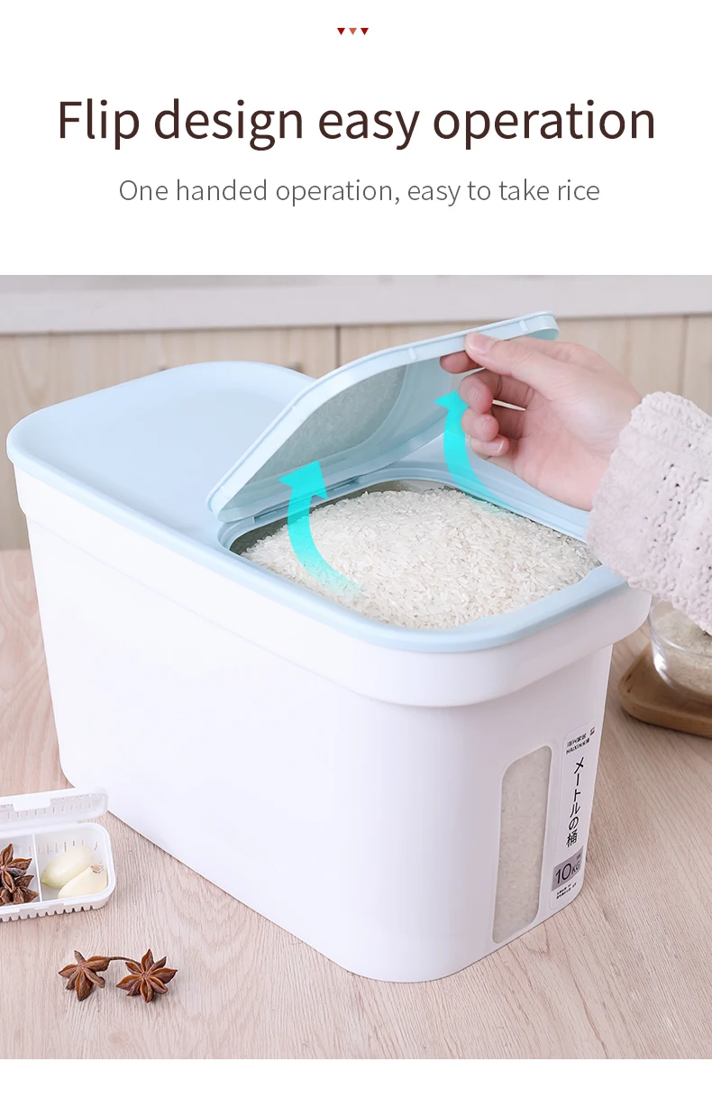 2020 Xin Durable Kunststoff Reis Lagerung Box Geschirr Reis Box