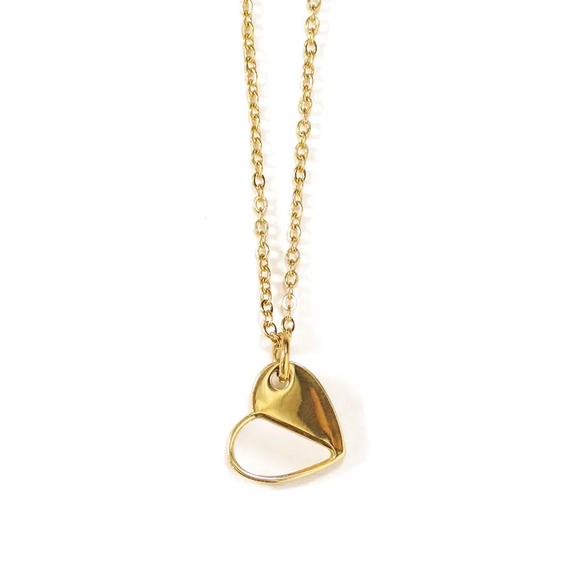 

Charare latest design elegant gold shell heart pendant necklace 2021 hot sale