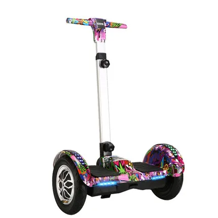 

2022 popular big wheel fast foldable adult self-balancing electric scooters hover board with long handle