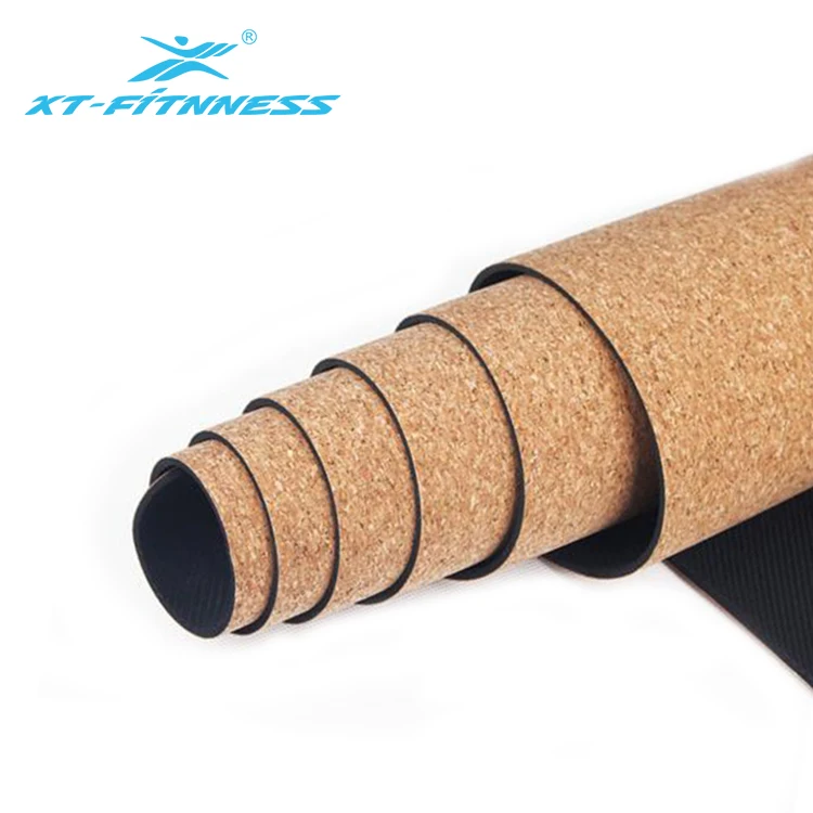 

Factory Price waterproof crack resistant natural rubber cork yoga mat