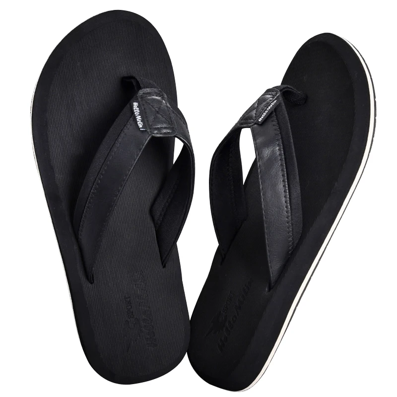 

Ready To Ship New Design Summer Thongs Mens Personalized Pu Leather Beach Sandals Slippers Flip Flop Man