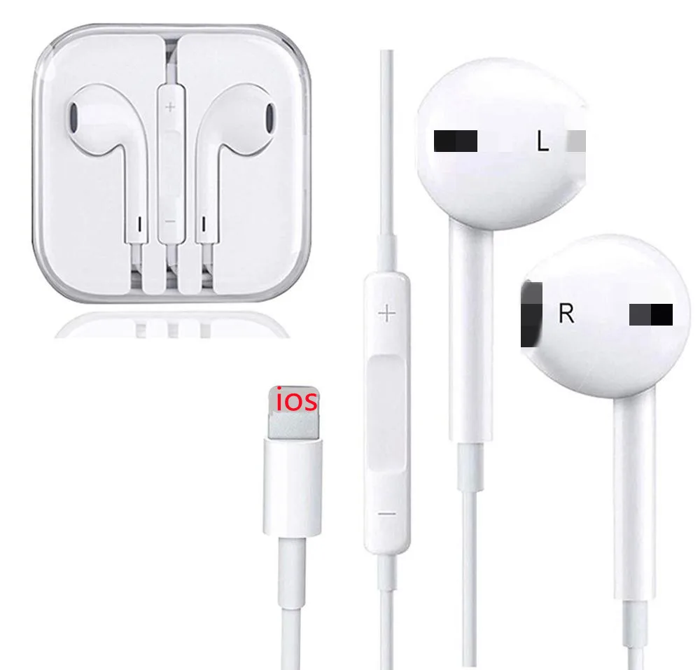 

Earphone earbuds pop up windows headphone wired earphones bt 5.0 bass audio headset for apple for iphone8 x xr xs 11 12, White