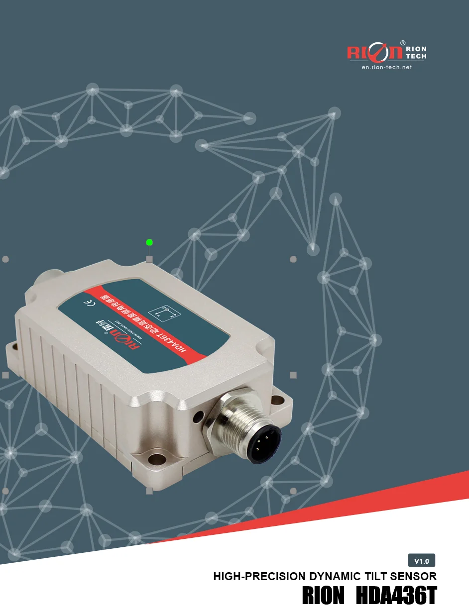 Crane Angle Sensor Boom Lift Inclinometer Sensor Excavator Tilt Sensor