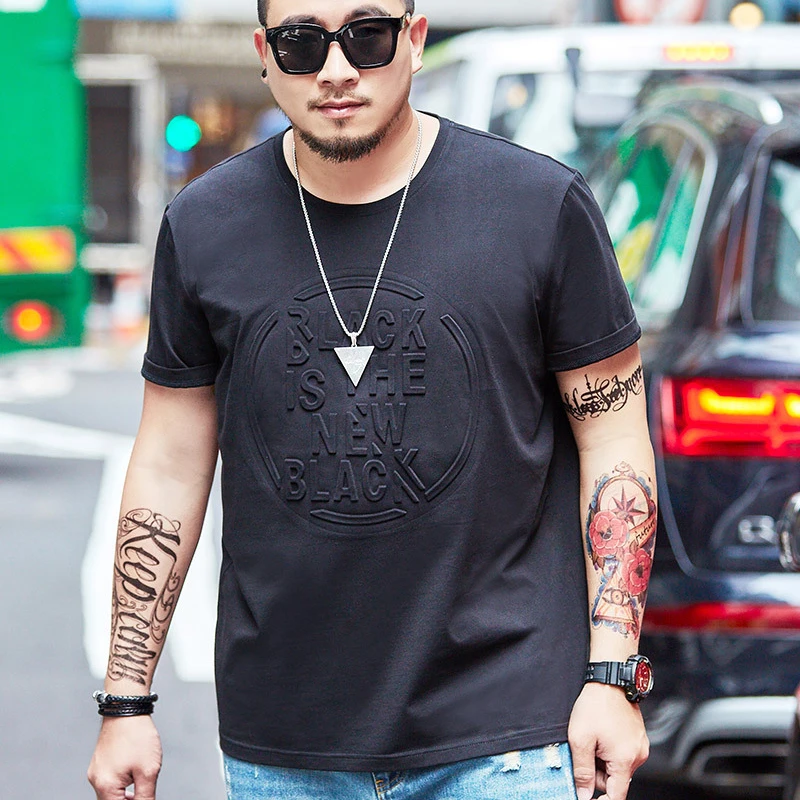 

custom emboss t shirt, Black