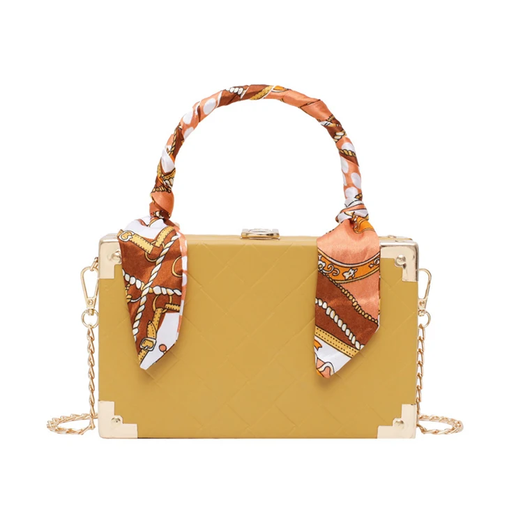 

2021 spring handbags elegant scarves handles case leather bags
