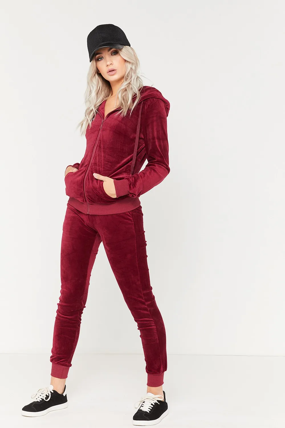 Womens Velour Plain Tracksuit Buy Womens Tracksuit,Womens Velour Tracksuit,Velour Tracksuit