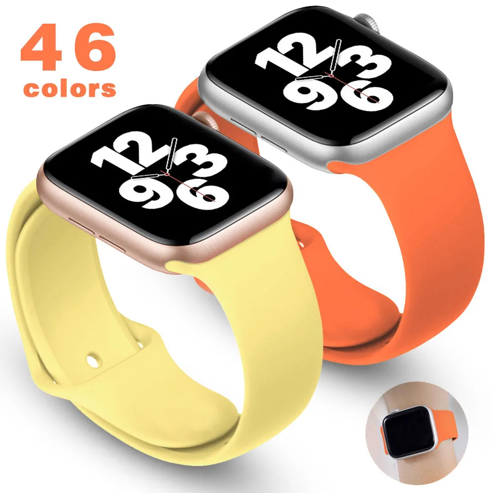 

Keepwin Silicone Apple Watch Strap 38mm 42mm Vulcan Rubber Quick Release Dive Silicon Apple Watch Bands, 63 color