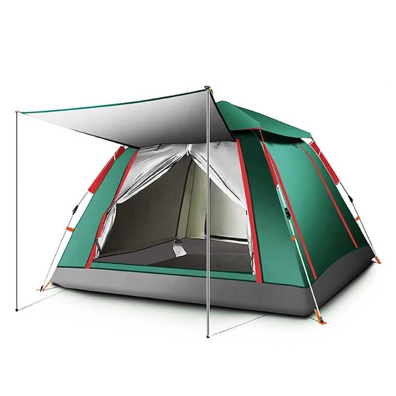 

Outdoor Full automatic pop up Tent Thicken Waterproof 3-4 person Family Camping Tent