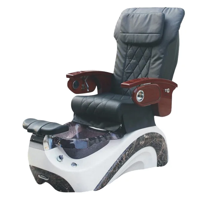 

Black massage pedicure chair with stool, Customized