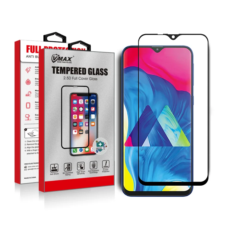 

9h full glue slim tempered glass screen protector for samsung m10