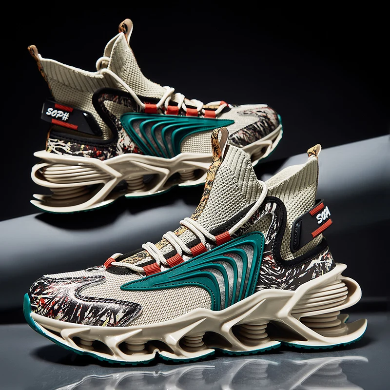 

Custom Brand Breathable Designer Fashion Shoes Men Sneakers New Trending Hip Hop Running Sneaker Casual, As shown