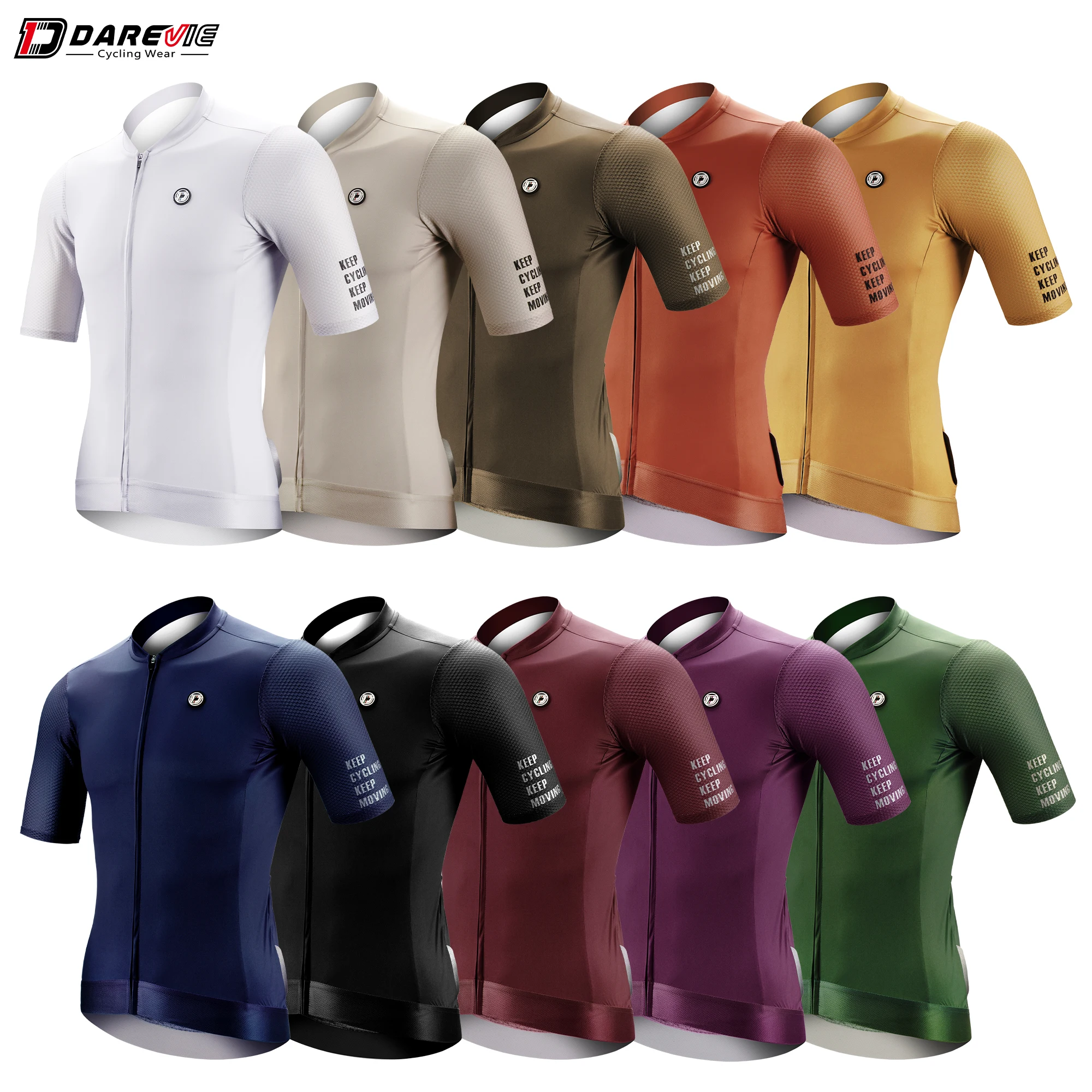 Darevie SPF50+ Short Sleeve Full Zip Cycling Jersey