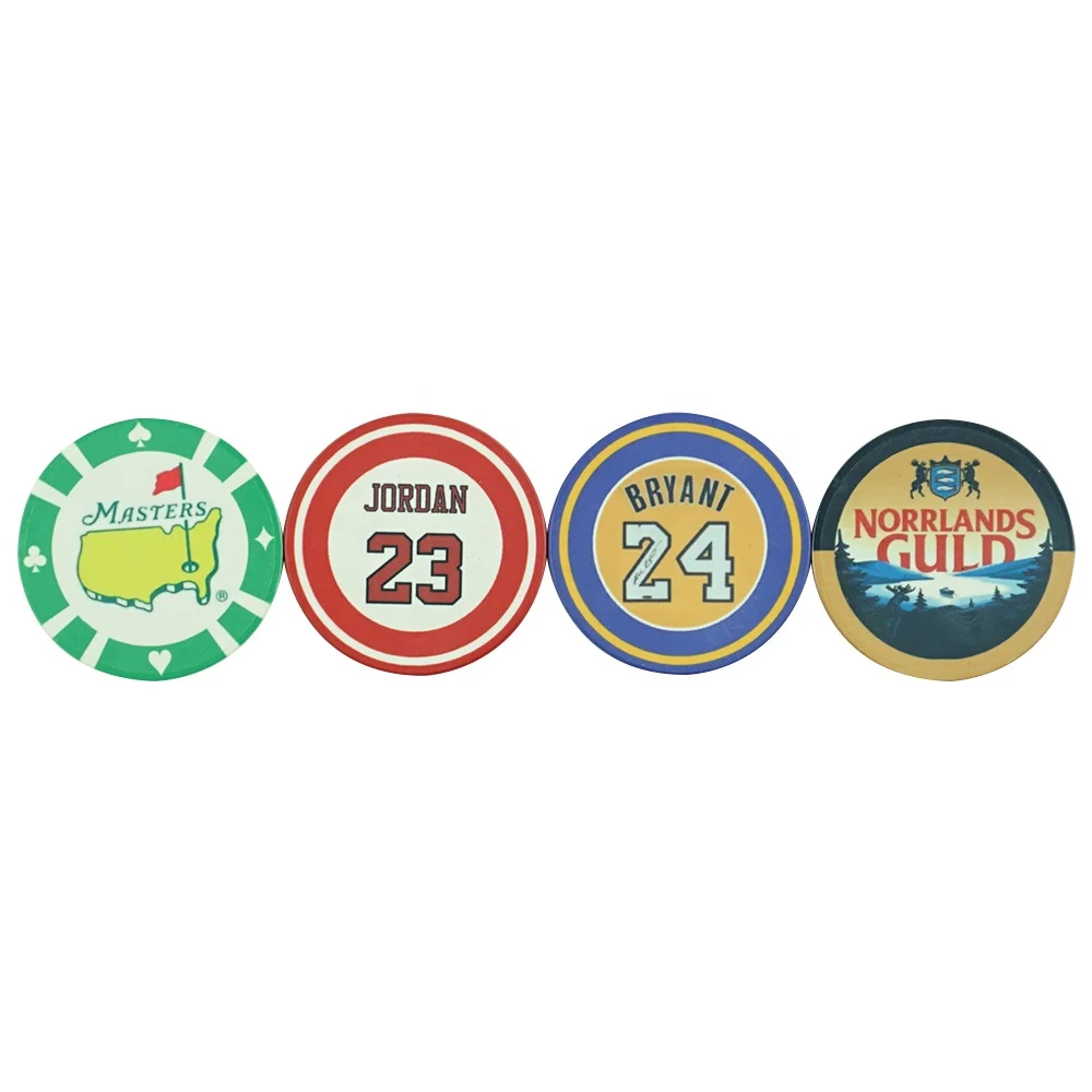 

Free Design 39mm Custom Logo Ceramic Poker Chips Casino Professional With Kaile Factory, Colorful
