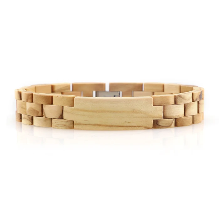 

Wholesale Bracelets 2021 Olive Wood Rosaries Bracelet Wooden Watch Set Bracelet