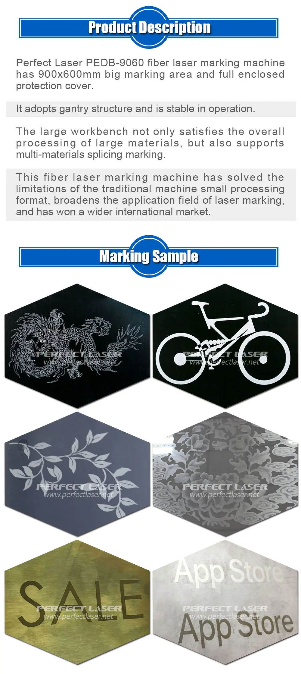 3D Large Format Dynamic Focusing Galvo RAYCUS Metal Laser Marking Machine Etching Machine