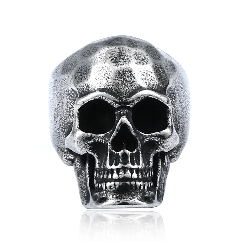 

SS8-600R steel soldier punk gold skull soul leader can be moved three style ring men party gift fashion retro jewelry