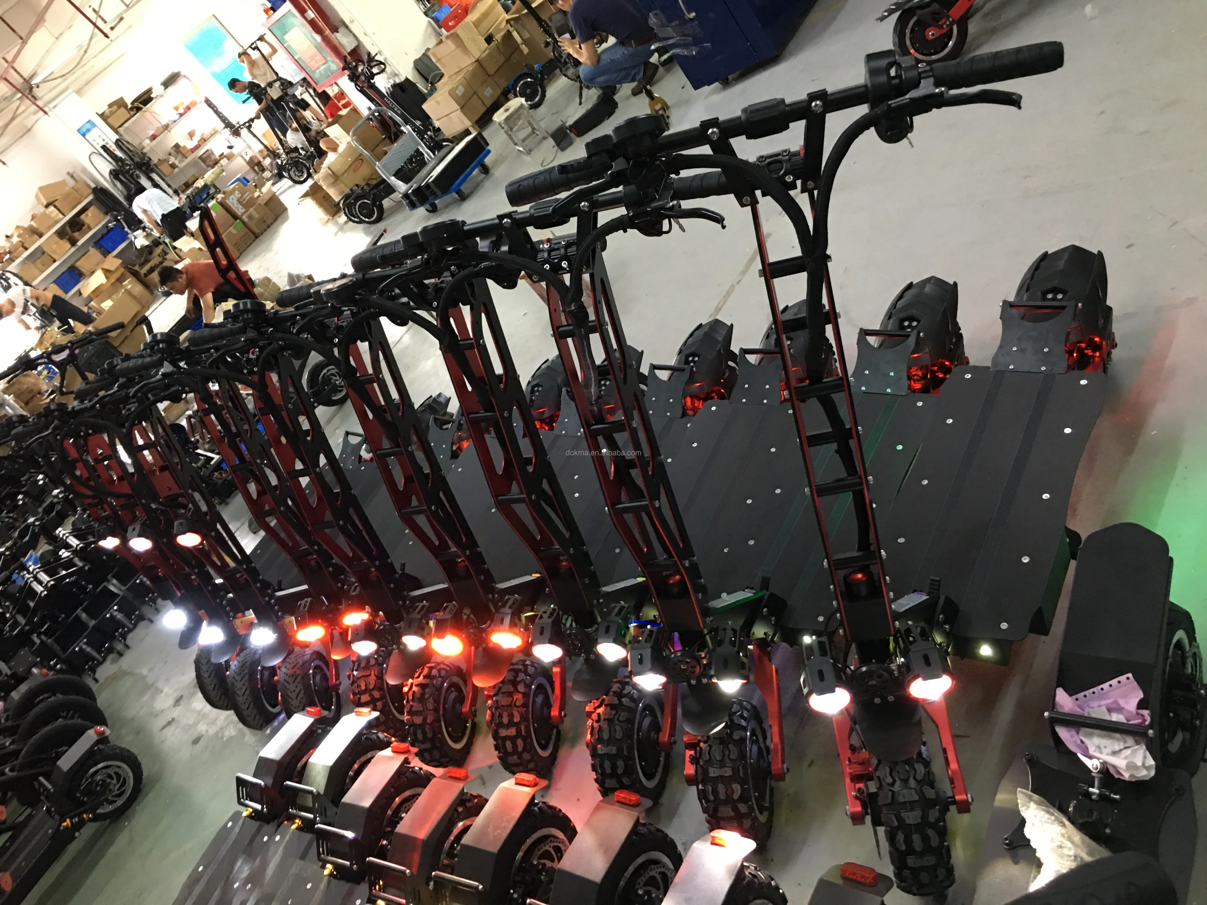 DOKMA electric scooter 2000w off road two motor e scooter with seat