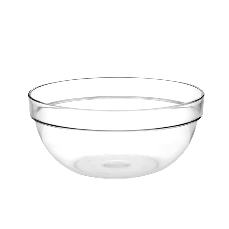 

700ML Clear Stackable Round AS Plastic Salad Bowl mixing bowl for home and restaurant