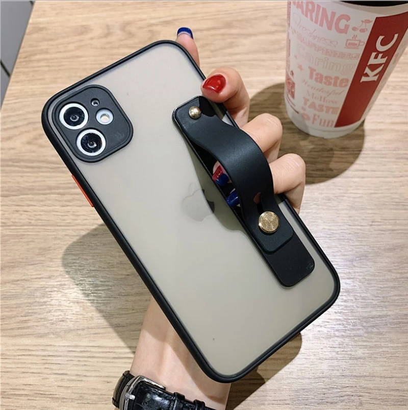 

Latest Fashion Loop for iPhone 12 Case with Wrist Strap Loop Adjustable Straps Phone Case for iPhone XR XS 7 8