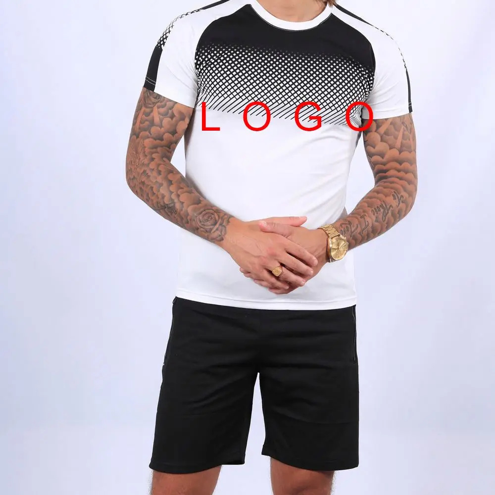 

2021 New Arrival Custom Logo Design You Own Psg Running Jogging Two Pieces Set Men's Two Pieces Sweater For Men, Shown