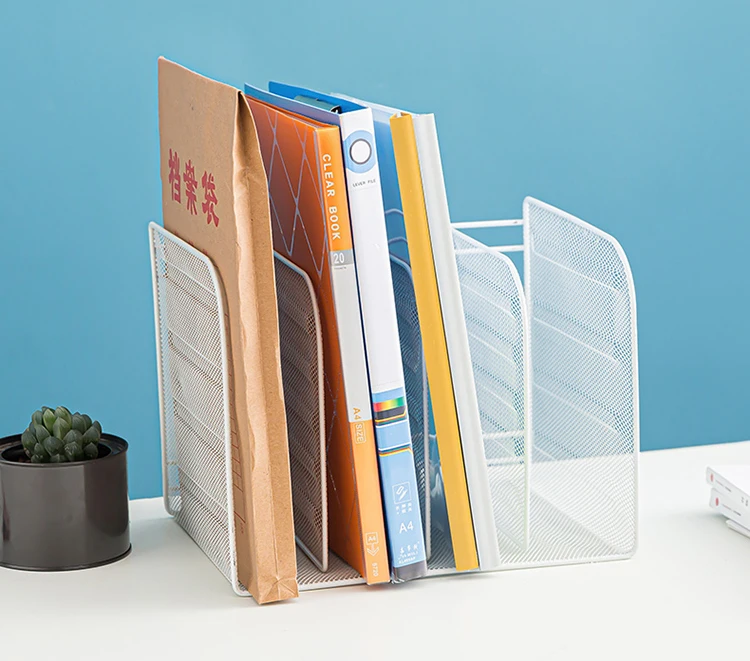 Schwarz Datei Veranstalter Regal Metall Mesh Dokument Lagerung Rack