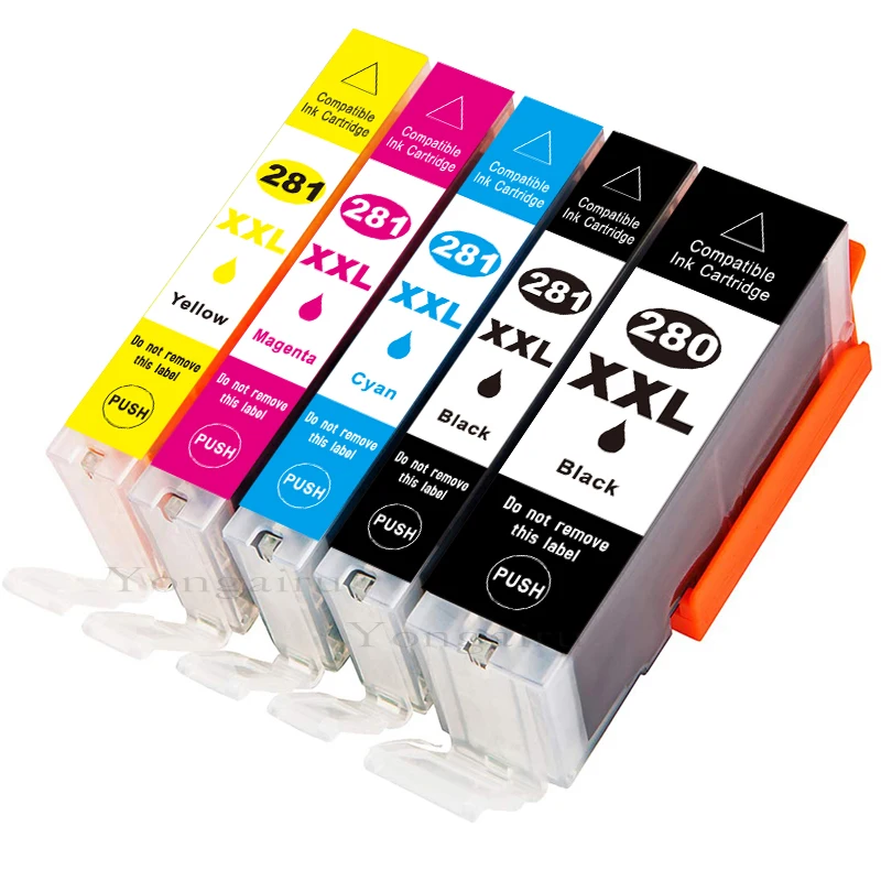 

B-T Compatible Ink Cartridge Replacement for CANON PGI-280XXL CLI-281XXL TS8320 TS6320 TS9521C TS9520