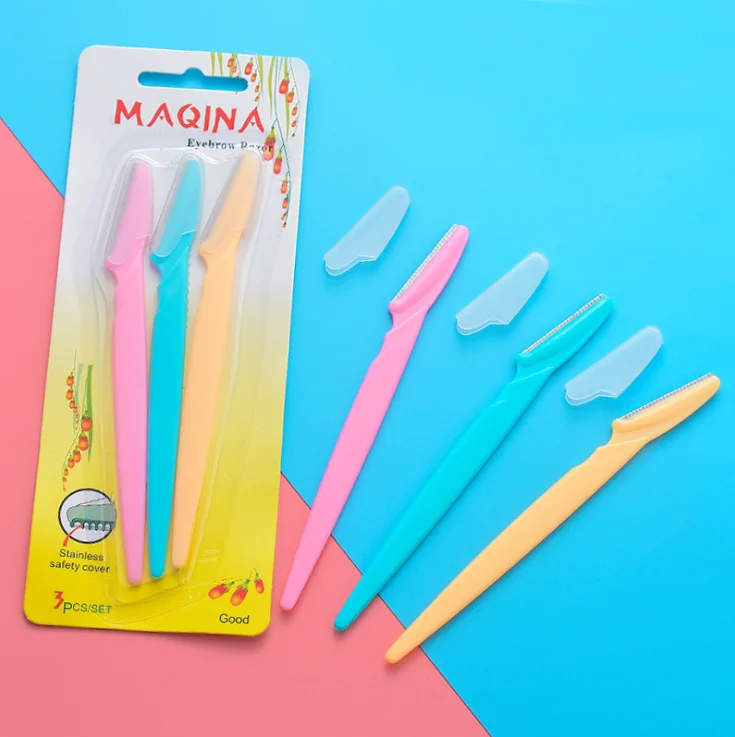 

Stainless Steel disposable Safety eyebrow trimmer /eyebrow shaper/eyebrow shaving razor blade, As the picture