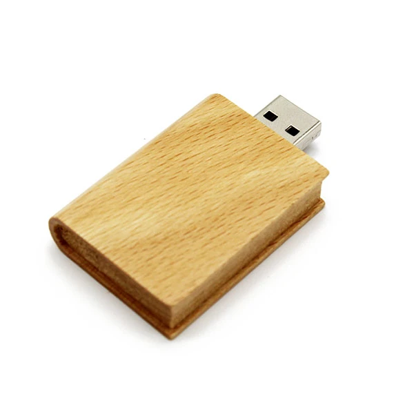 

Wooden Book Shape USB Flash Drive 16GB 32GB