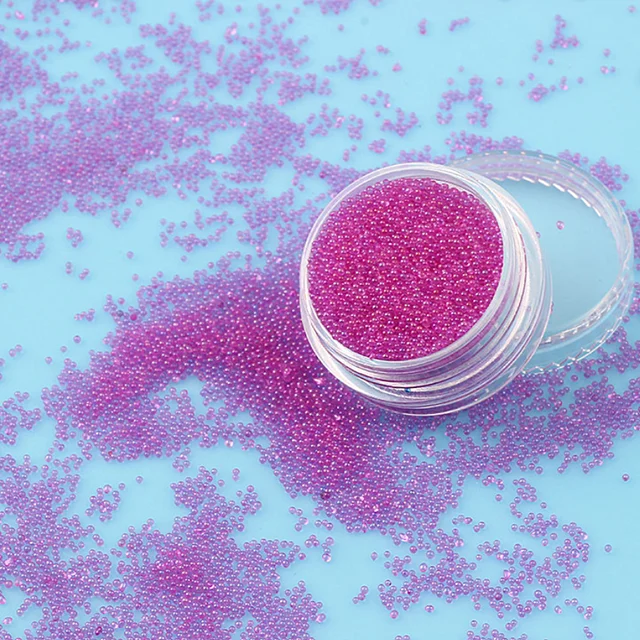 

Non-porous transparent glass bead for glass ball fillers and caviar for nails