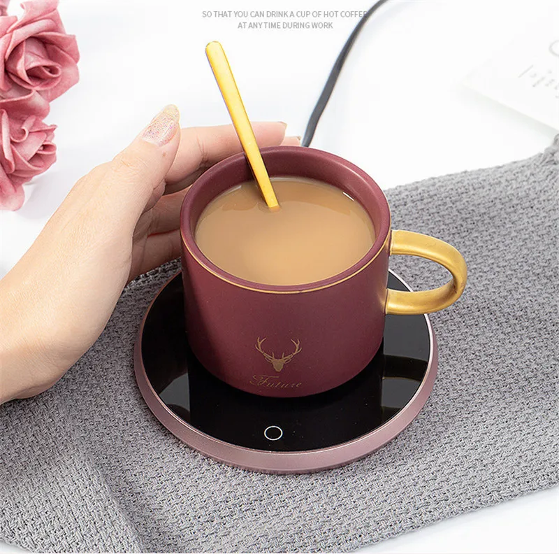

Coffee Mug Warmer Smart Coffee Beverage Milk Warmer for Desk with Auto Shut Off 2 Temperature Settings