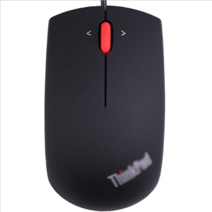 

Classic red dot optoelectronic wire mouse frosted surface ergonomics support custom logo black Men and women