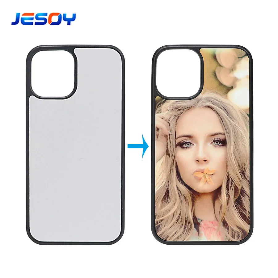 

Customized Printing Design Logo Custom Production Rubber Casing 2D Blank Sublimation Cell Phone Case Back Cover For Iphone 12 11, Black, white, clear