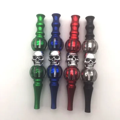 

Wholesales diamond-encrusted Arab smoking accessory hookah mouthpiece tips with skull blunt holders for men, Mix colors