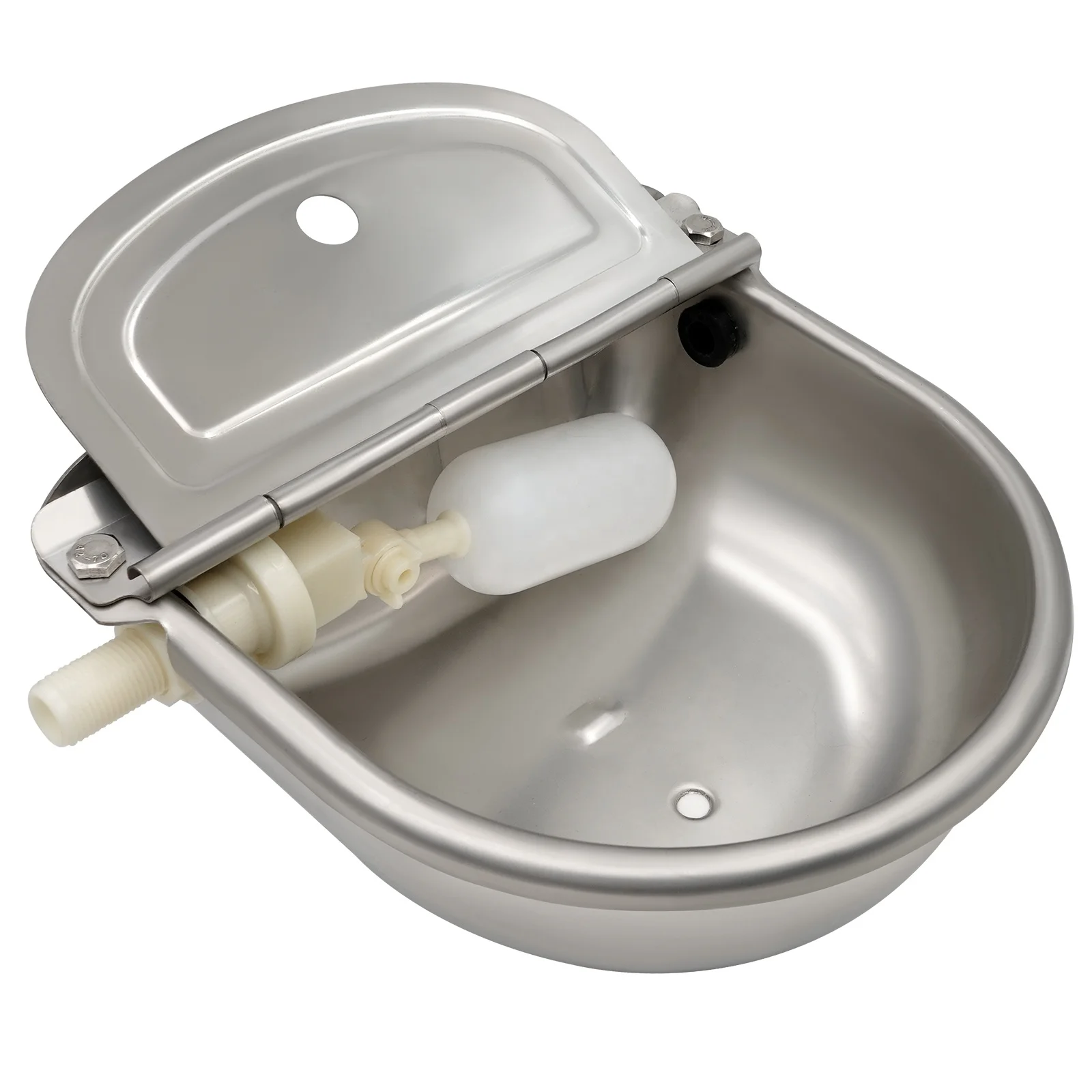 

Automatic Stainless Steel Cattle Horse Water Bowl Livestock Drinking Cow Float Ball Drinker Trough with Slag Hole